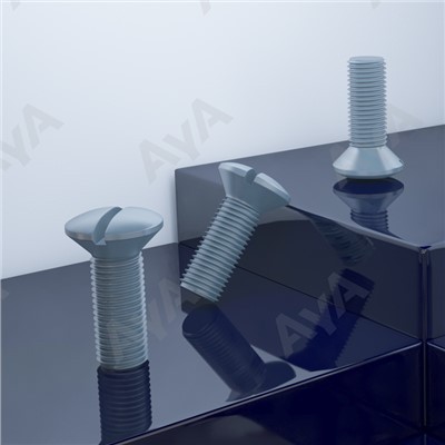 Fenditaj ovalaj kapaj maŝinaj ŝraŭboj